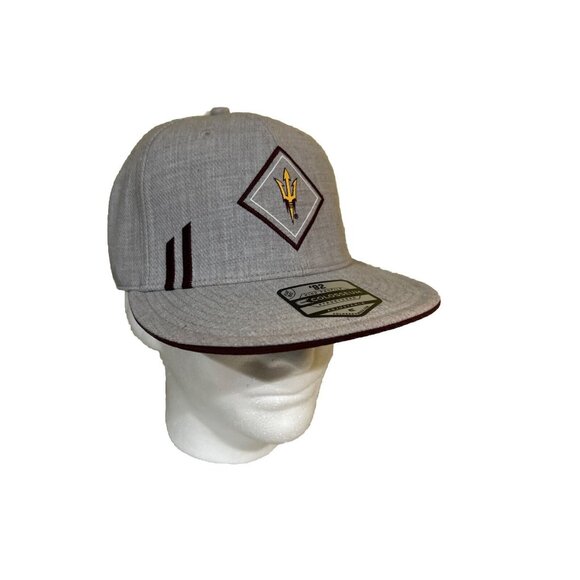 Arizona State ASU Sun Devils Colosseum Gray Snapback Cap Hat High Profile New - Picture 1 of 8